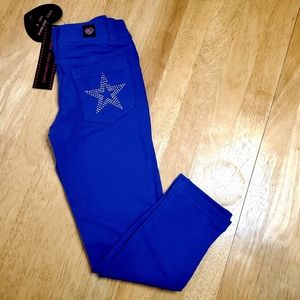 NWT Girls Jeggings with sparkly stars